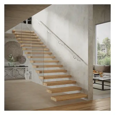 NEW Brushed Satin 3.6M Easy Fit Stainless Steel Staircase Handrail Kit