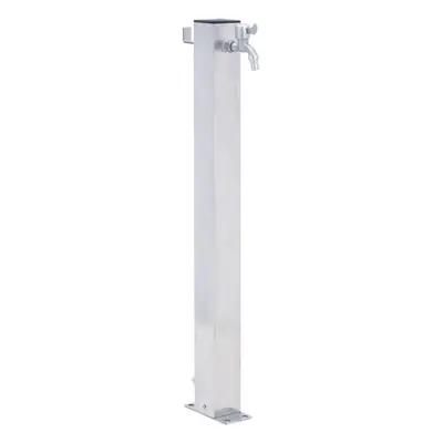 (square, cm) vidaXL Garden Water Column Patio Free Standing Water Fountain Stainless Steel