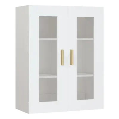 (White) vidaXL Hanging Wall Cabinet Storage Cabinet Wall Cupboard Floating Cabinet