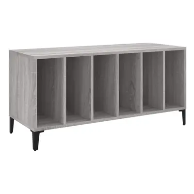 (grey sonoma) vidaXL Record Cabinet Record Player Stand Sideboard Multi Colours Engineered Wood