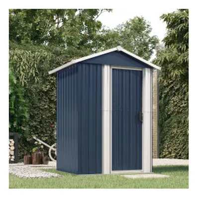 (anthracite) vidaXL Garden Shed Outdoor Storage House Patio Tool Organiser Galvanised Steel