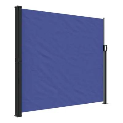 vidaXL Retractable Side Awning Outdoor Privacy Screen Shade Blue 180x300 cm