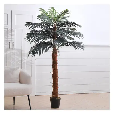 (180cm) Simulated Plant Indoor Outdoor Palm Tree Decor with Pot