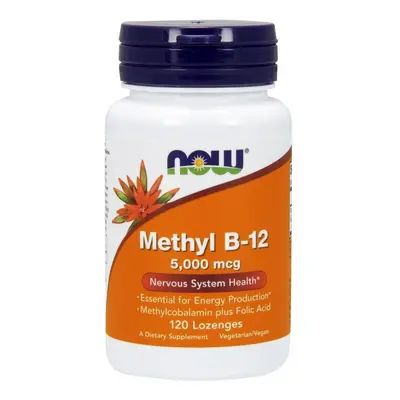 NOW Foods Methyl B-12 with Folic Acid, 5000mcg , lozenges