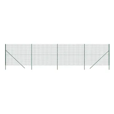 (green, 1.4 x m) vidaXL Wire Mesh Fence Garden Wire Fencing Mesh Outdoor Fence Galvanised Steel