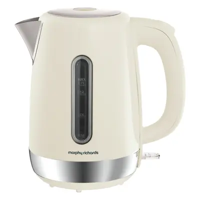 Morphy Richards Equip Stainless Steel Jug Kettle, 3000W, 1.7Litre - Cream