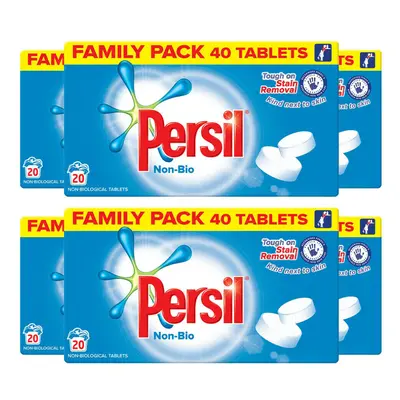 Persil Non-Bio Washing Detergent Tablets, Packs of Washes