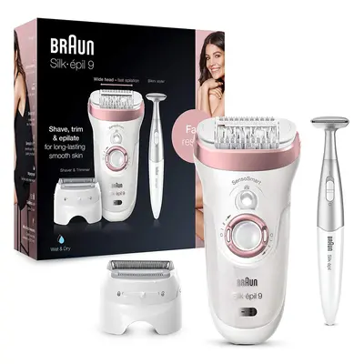 Braun Silk-Ã©pil Epilator for Long-Lasting Hair Removal Includes a Bikini Styler High Frequency 