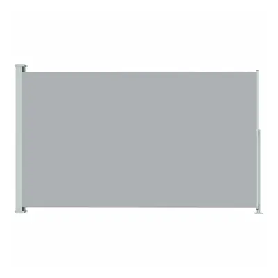 vidaXL Patio Retractable Side Awning 180x300 cm Grey Outdoor Screen Sunshade