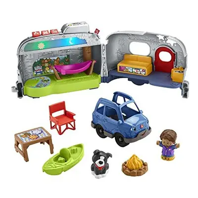 Little People Toddler Playset & Camper Learning Toy with Lights and Music for Toddlers, Multi-La