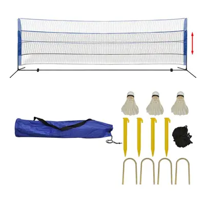 vidaXL Badminton Net Set with Shuttlecocks 500x155 cm Outdoor Garden Ball Game