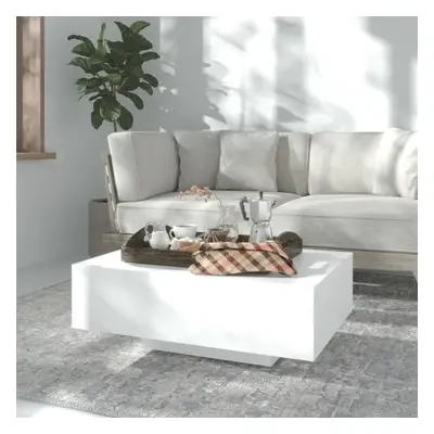 vidaXL Coffee Table White Chipboard Living Room Furniture Couch Side Table