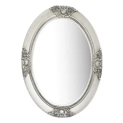 vidaXL Wall Mirror Baroque Style 50x70 cm Silver