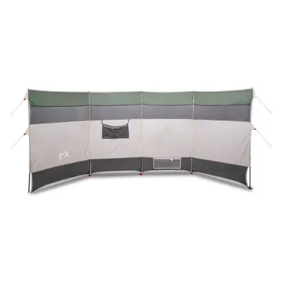 vidaXL Camping Windbreak Wind Screen Wind Break Sun Shelter Green Waterproof