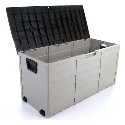 GARDEN STORAGE BOX OUTDOOR WATERPROOF DECK CONTAINER CHEST SHED