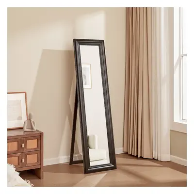 (Black) Modern Wood Frame Full Length Mirror 40*150cm