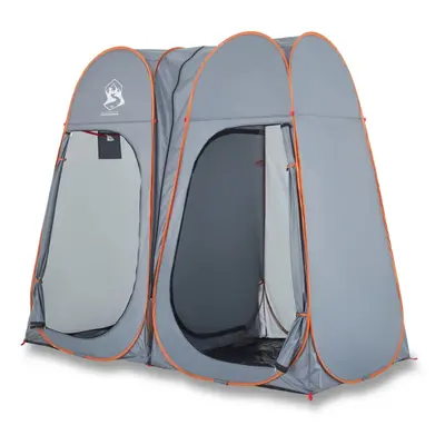 (Grey and orange) vidaXL Privacy Tent Outdoor Toilet Tent Shower Changing Tent Pop-up Waterproof