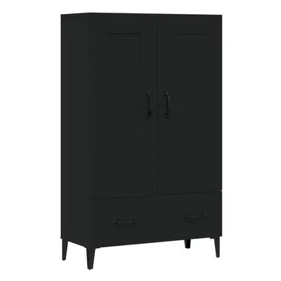 (Black) vidaXL Highboard Engineered Wood High Sideboard Buffet Cabinet Multi Colours