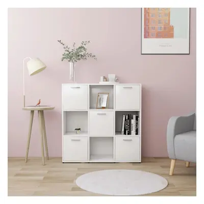 Book Cabinet White 90x30x90 cm Chipboard