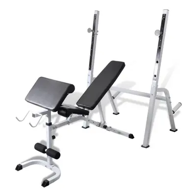 vidaXL Adjustable Fitness Workout Bench Trainer Home Gym Body Arm Back Exercise