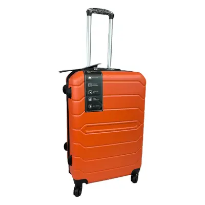 (Orange, Medium) Hampton & Stewart Suitcase Hardshell Lugguage