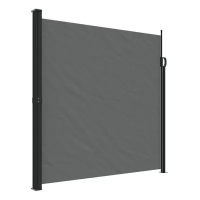 vidaXL Retractable Side Awning Outdoor Privacy Screen Anthracite 200x600 cm