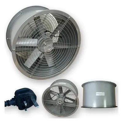 (16" Inches 400mm) Powerful Commercial Axial Metal Canopy Extractor Exhaust Duct Fan 12" 16" 18"