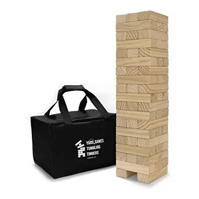 Yard Games Large Tumbling Timbers with Carrying Case | Starts at 2-Feet Tall and Builds to Over 