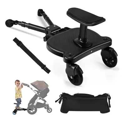 Buggy Board with Seat, Compatible with Over 99% of prams, Load lbs