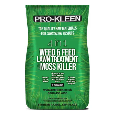 Pro-Kleen Weed & Feed - Fertiliser, Weed & Moss Killer - 20kg