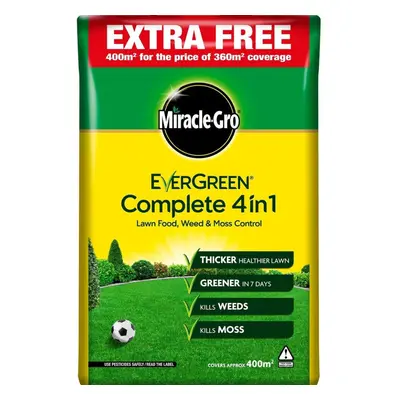 (Miracle-Gro EverGreen Complete in1 Lawn Weed Food & Moss Control Care 400m2) Miracle-Gro EverGr