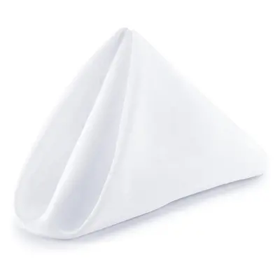 (White, 100pcs) Cotton Polyester Table Napkins, Inch Dinner Napkins with Hemmed Edges Soft & Smo