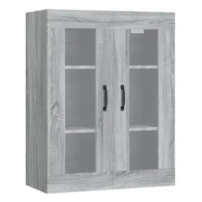 (Grey sonoma) vidaXL Hanging Wall Cabinet Storage Cabinet Wall Cupboard Floating Cabinet