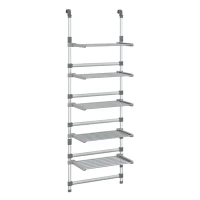 vidaXL 5-Tier Hanging Laundry Drying Rack Aluminium Clothes Hanger Tower Dryer