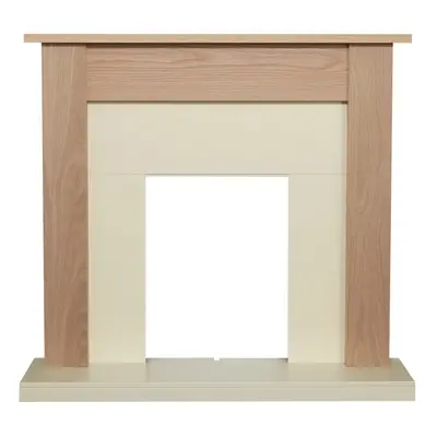 Adam Southwold Fireplace in Oak & Cream, inch