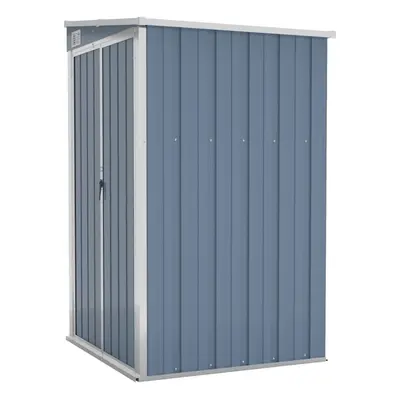 (grey, x x cm) vidaXL Wall-mounted Garden Shed Outdoor Tool Storage Shed Galvanised Steel