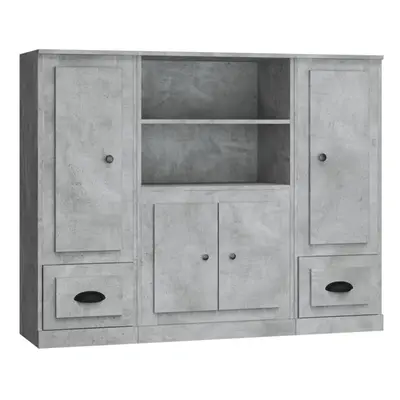 (concrete grey) vidaXL Highboards Storage Cabinet Side Cabinets Cupboard pcs Engineered Wood