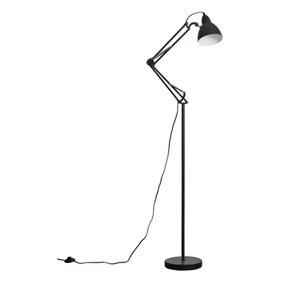 Modern Matt Black Metal Adjustable Reading Task/Study Desk/Craft Spotlight Floor Lamp