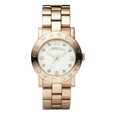 Marc by Marc Jacobs Amy White Dial Gold Tone Ladies Watch MBM3077