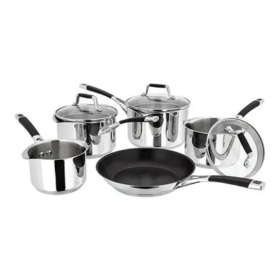 Stellar Induction Piece Draining Lid Saucepan Set