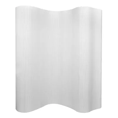 vidaXL Room Divider Bamboo White 250x165cm Indoor Wall Panel Screen Partition