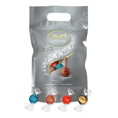 Lindor Chocolate Silver Truffles Bag - Approx balls, kg - Chocolate Truffles with a Smooth Melti