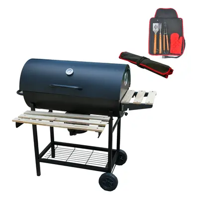 KCT Classic Barrel Outdoor BBQ Smoker With Tool Set