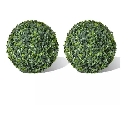 vidaXL 2x Boxwood Ball Artificial Leaf Topiary Ball 35cm Realistic Fake Plant