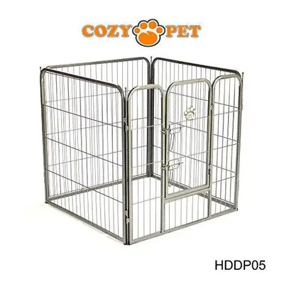 Heavy Duty Cozy Pet Puppy Playpen 80cm High Panel Run Crate Pen Dog Cage HDDP06-4