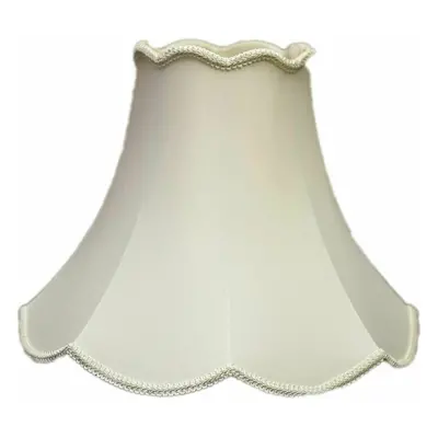 (16" Shade) Cream Single Scallop Table/Floor Lampshade