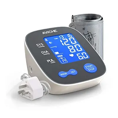 AVICHE Automatic Digital Arm Blood Pressure Monitor | Large Backlight LCD Display Talking Pulse 