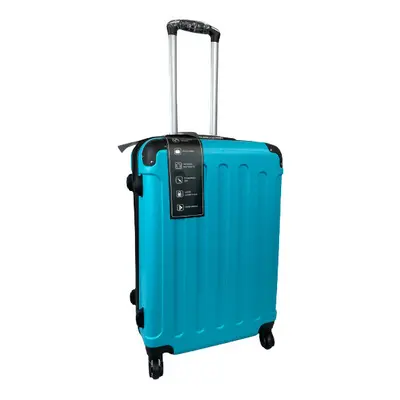 (Lake Blue, Medium) Hampton & Stewart Spinner wheel HardShell Suitcase