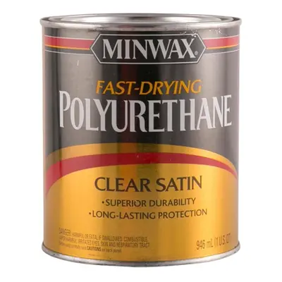 Minwax Fast-Drying Polyurethane (946 ml, Clear Satin) Durable Paint Long Lasting Paint Protect a