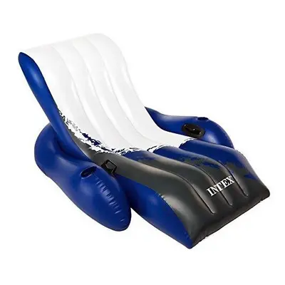 Intex Floating Recliner Inflatable Lounge, X 53-Inch (Colors May Vary)